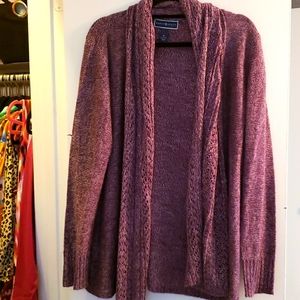 Purple cardigan